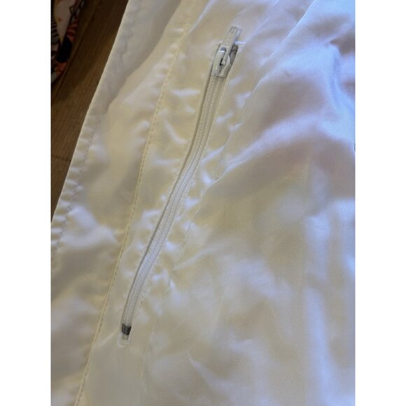 Harley Davidson Racing Jacket- White and orange Women’s Sz L EUC Biker Grunge - Picture 11 of 13